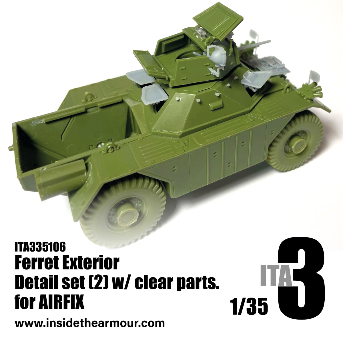 Inside the Armour ITA335106 1:35 Ferret Exterior Pt2 w/Clear Parts for Airfix - image 5