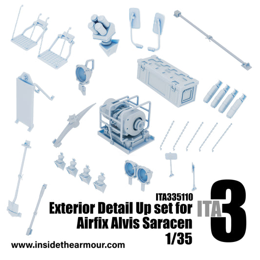 Inside the Armour ITA335110 1:35 Alvis Saracen Exterior Detail Up Set