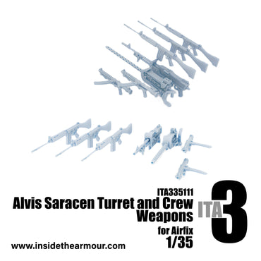 Inside the Armour ITA335111 1:35 Alvis Saracen Turret & Crew Weapon Set