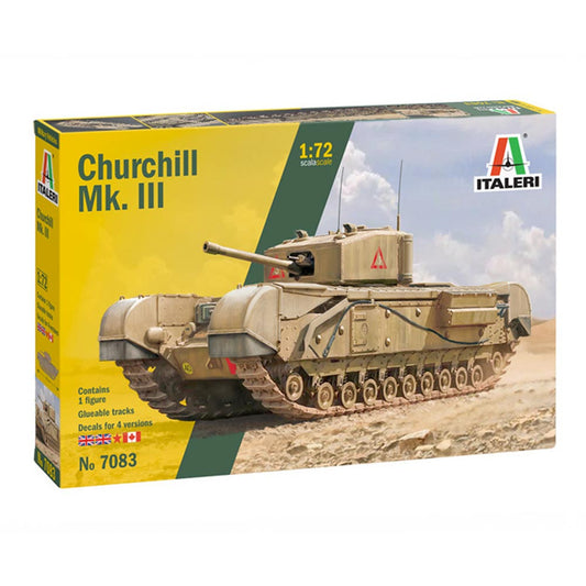 Italeri 7083 Churchill MK.III  1:72 Plastic Model Tank Kit