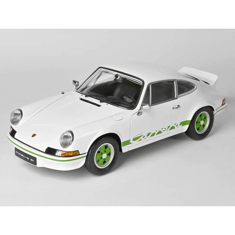 IXO Porsche 911 Carrera RS 2.7 White/Green 1:8 Metal Model Kit