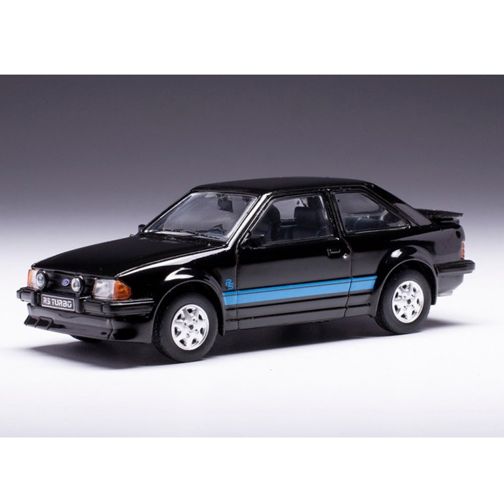 IXO Ford Escort MkIII RS Turbo Black 1984 1:43 Diecast Car