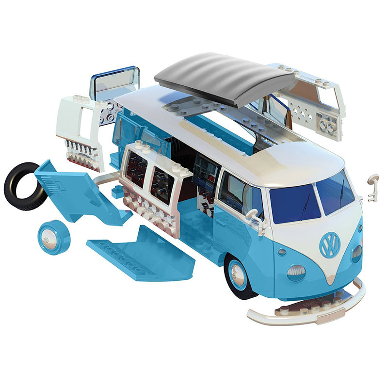 AIRFIX Quickbuild VW Camper Van Blue J6024 Car Model Kit