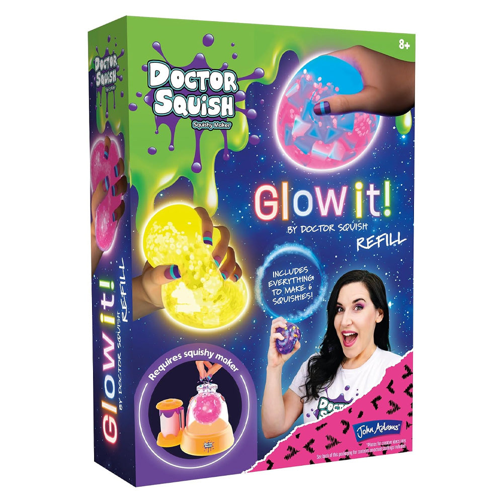 Doctor Squish - Squishy Maker Refill Pack - Glow It! John Adam Age 8+