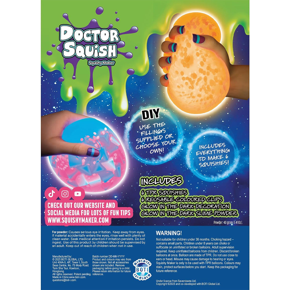 Doctor Squish - Squishy Maker Refill Pack - Glow It! John Adam Age 8+