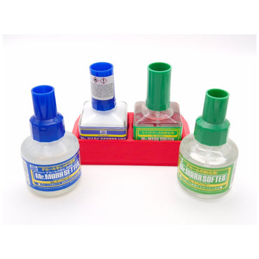 Jadlam 3D Mr Hobby Mr Cement Glue & Mark Setter/Softer Double Holder (Red)