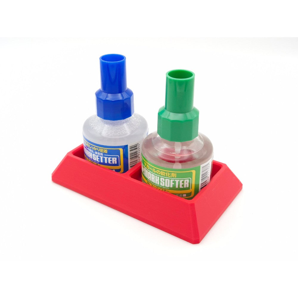 Jadlam 3D Mr Hobby Mr Cement Glue & Mark Setter/Softer Double Holder (Red)