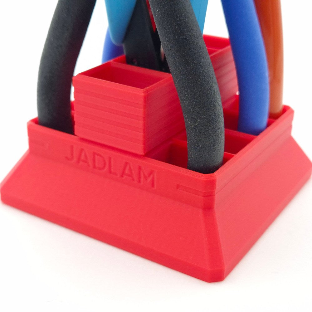 Jadlam 3D Printed Nipper Cutter Tool Holder Workbench Organiser (Red)