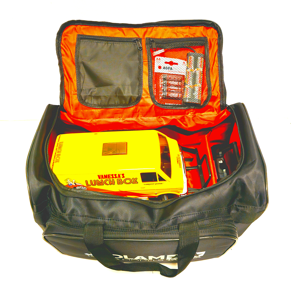 Jadlam TAMIYA RC Car Carry Bag, Pit Mat and Towel (Black)