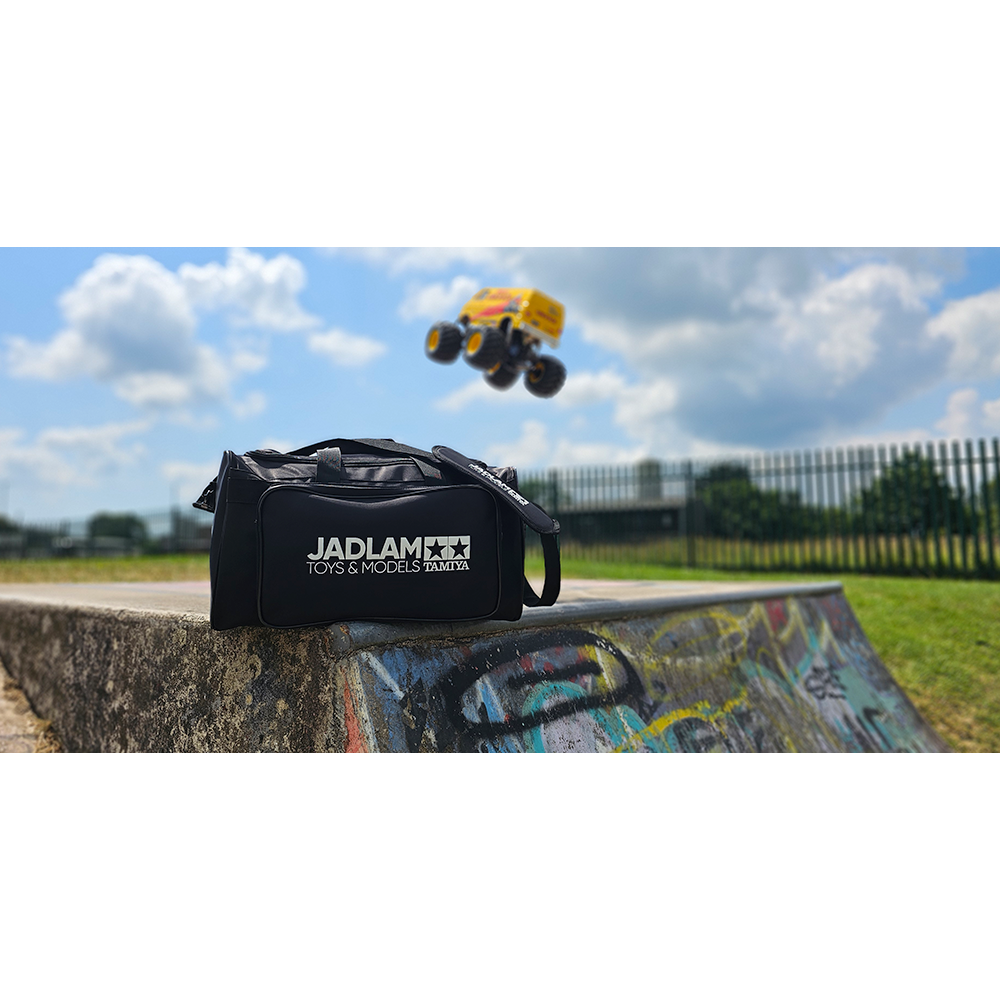 Jadlam TAMIYA RC Car Carry Bag, Pit Mat and Towel (Black)