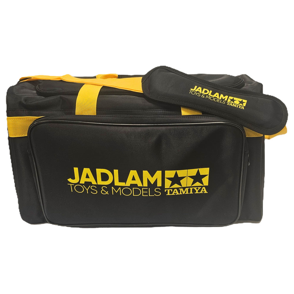 Jadlam TAMIYA RC Car Carry Bag, Pit Mat and Towel (Blk/Yel)