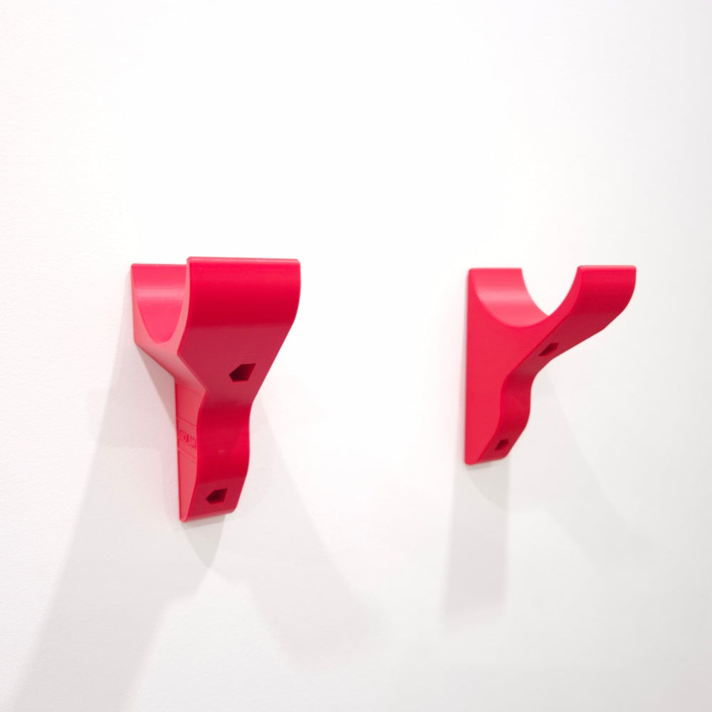 Jadlam 3D Printed RC Car Wall Mount Holder for Tamiya & Tyres Up 88mm - Red