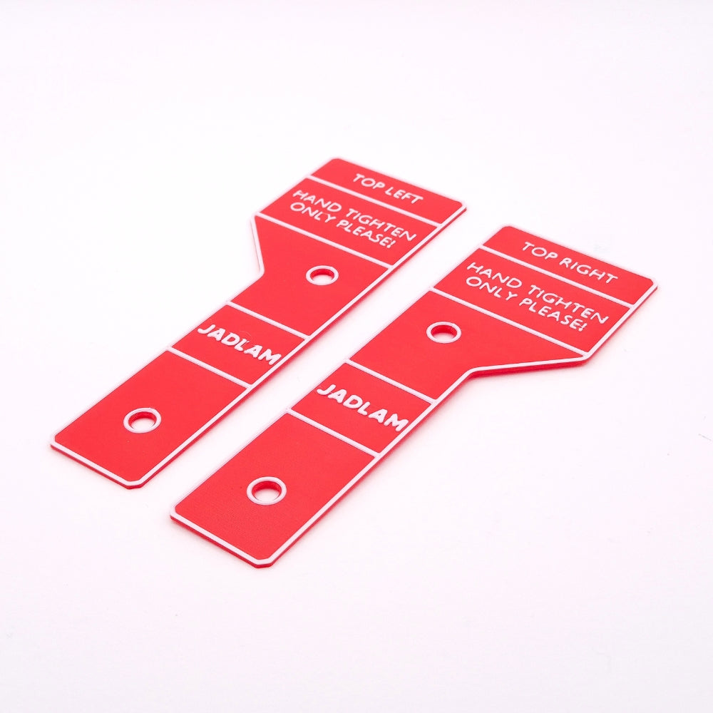 Jadlam 3D Printed RC Car Wall Mount Holder for Tamiya & Tyres Up 88mm - Red
