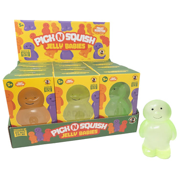 Pick N Squish Jelly Babies Fruit Scented Squishy Stress Relief Sensory Toy