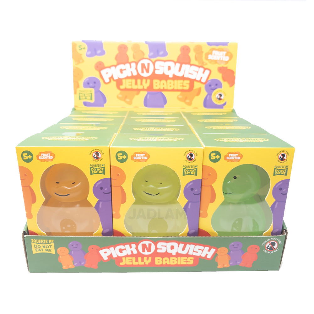 Pick N Squish Jelly Babies Fruit Scented Squishy Stress Relief Sensory Toy