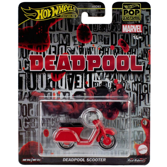 Hot Wheels Pop Culture: Marvel DEADPOOL Scooter JBL70