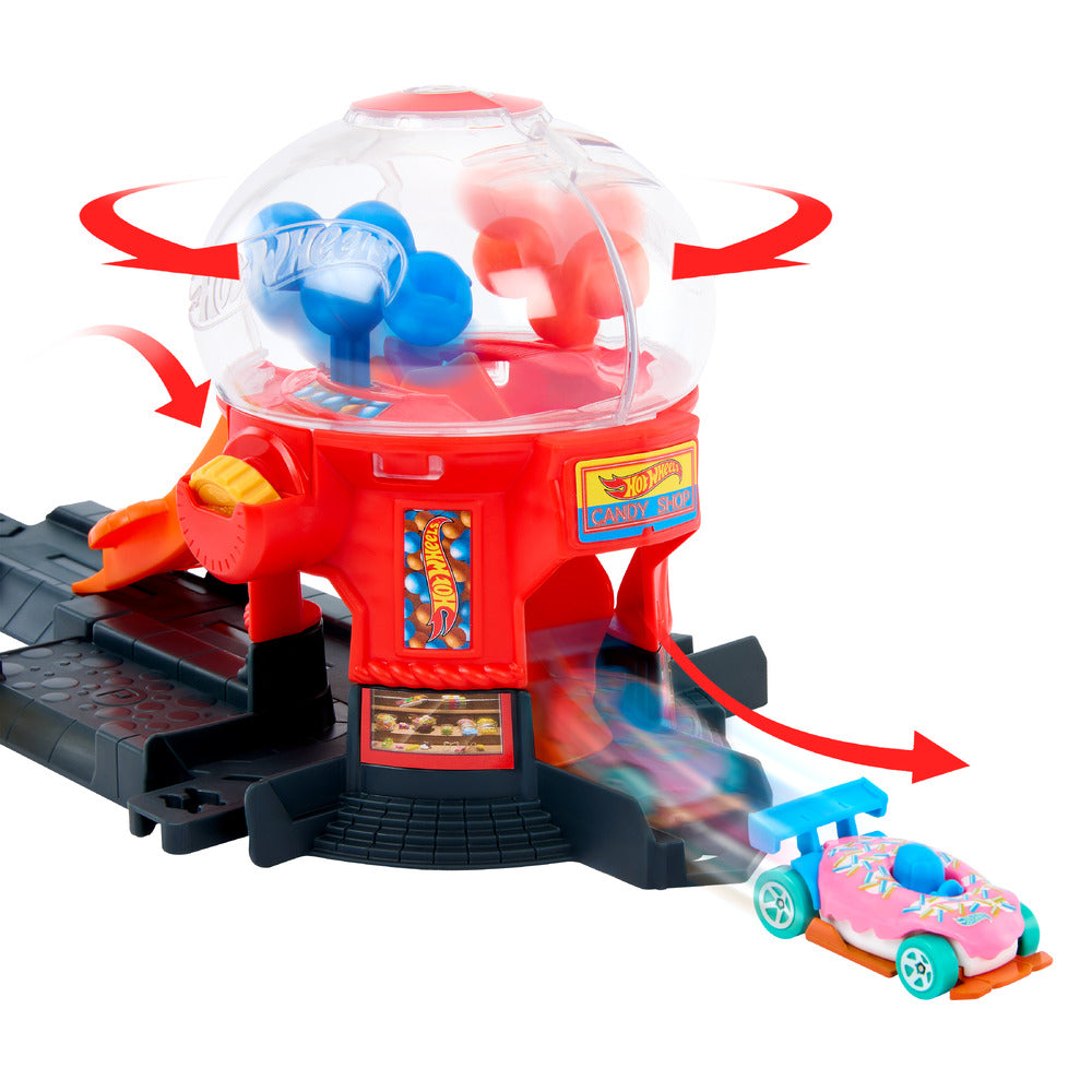 Hot Wheels City Downtown Candy Shop Age 3+ Mattel JBM62
