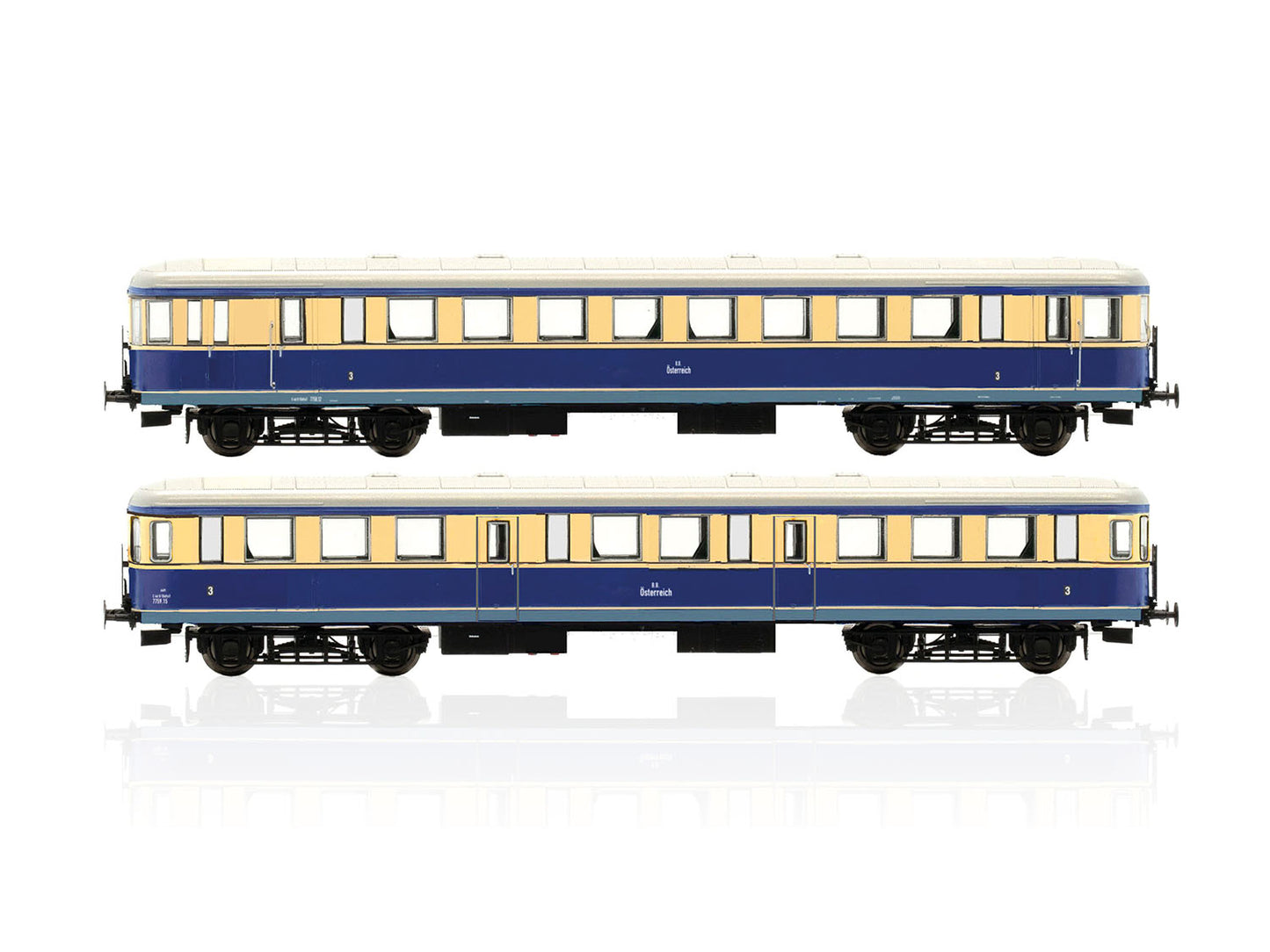 Jagerndorfer OBB Rh7758.12/7759.15 Railcar Trailer Set (2) II (~AC) JC13400