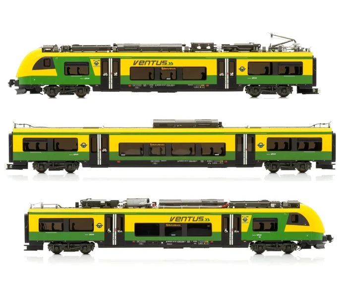 Jagerndorfer Gysev Ventus 3 Car EMU VI (DCC-Sound) JC73302 HO Gauge