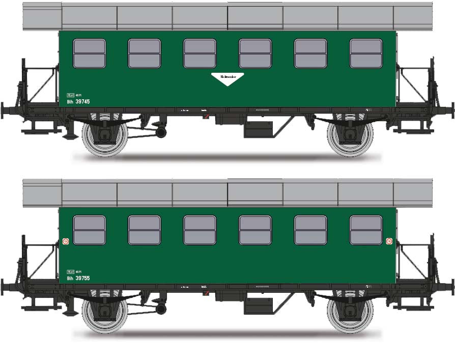 Jagerndorfer OBB BiH Coach Set (3) III JC77300 HO Gauge