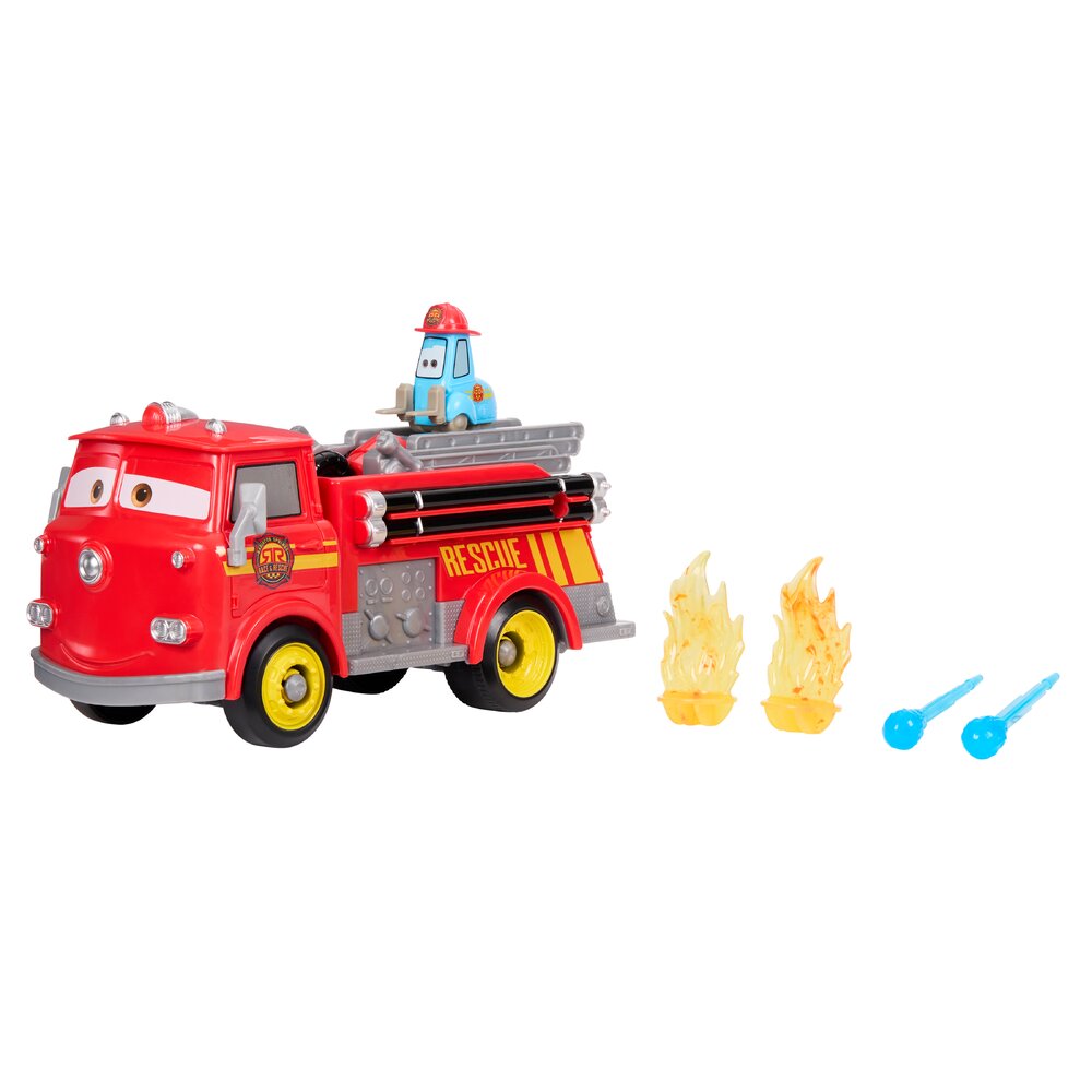 Disney Pixar Cars Race & Rescue Red & Guido Playset Age 3+ Mattel JFL54
