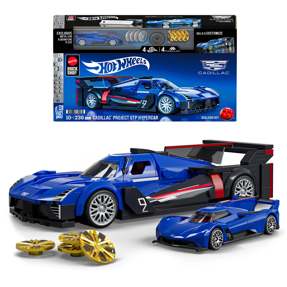 Mattel Brick Shop Hot Wheels Speed Cadillac Project GTP Hypercar 236pcs JFR89
