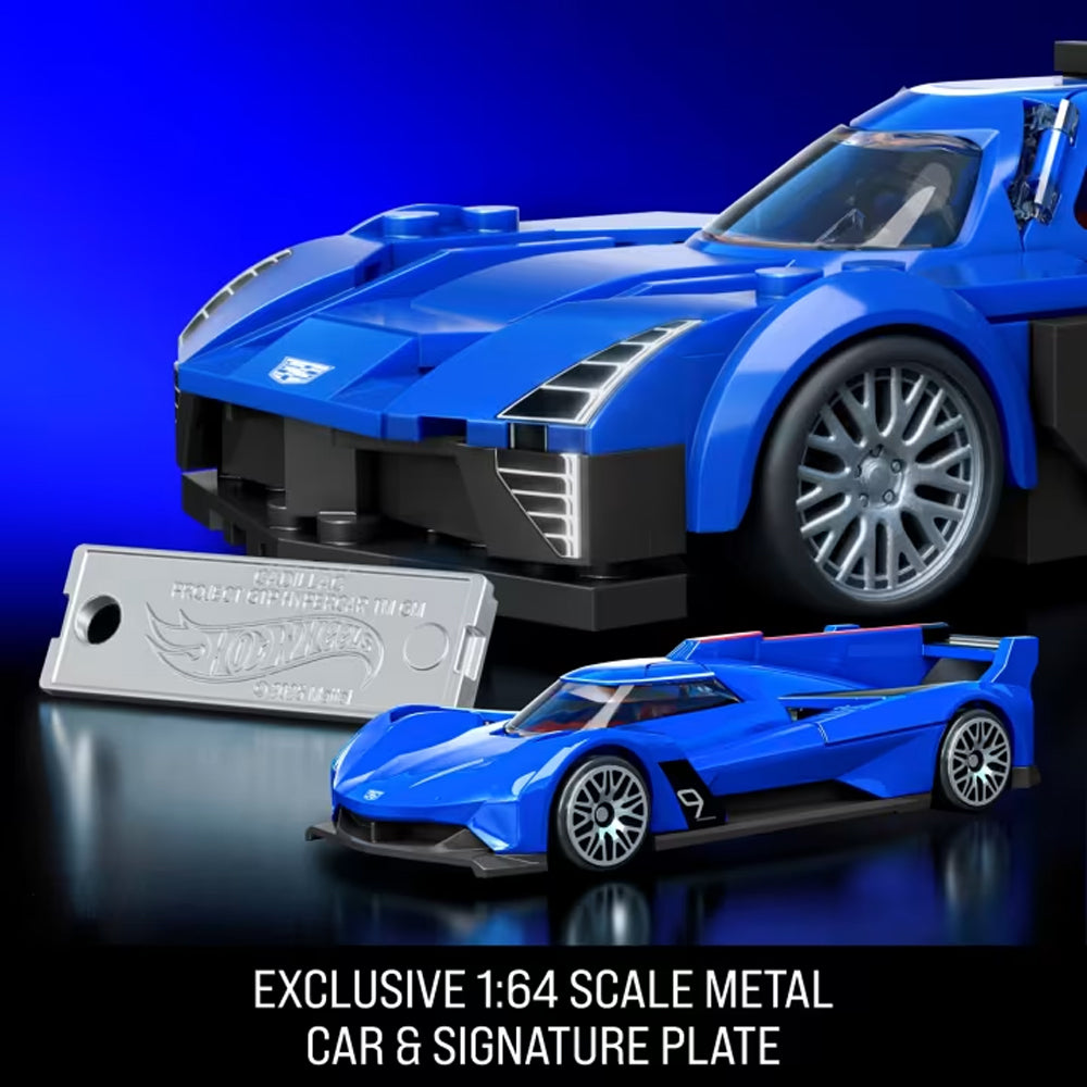 Mattel Brick Shop Hot Wheels Speed Cadillac Project GTP Hypercar 236pcs JFR89