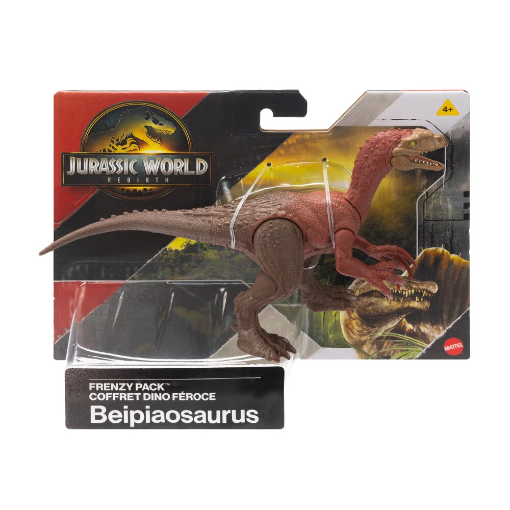 Jurassic World Frenzy Pack Beipiaosaurus Dinosaur Figure Age 4+ Mattel JGB74