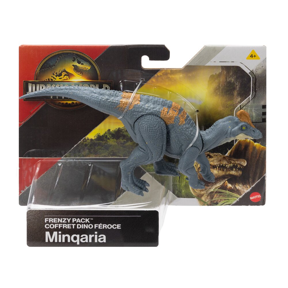 Jurassic World Frenzy Pack Minqaria Dinosaur Figure Age 4+ Mattel JGB75