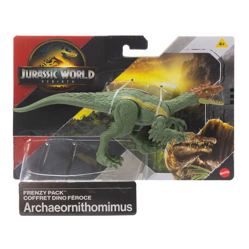 Jurassic World Frenzy Pack Archaeornithomimus Figure Age 4+ Mattel JGB76