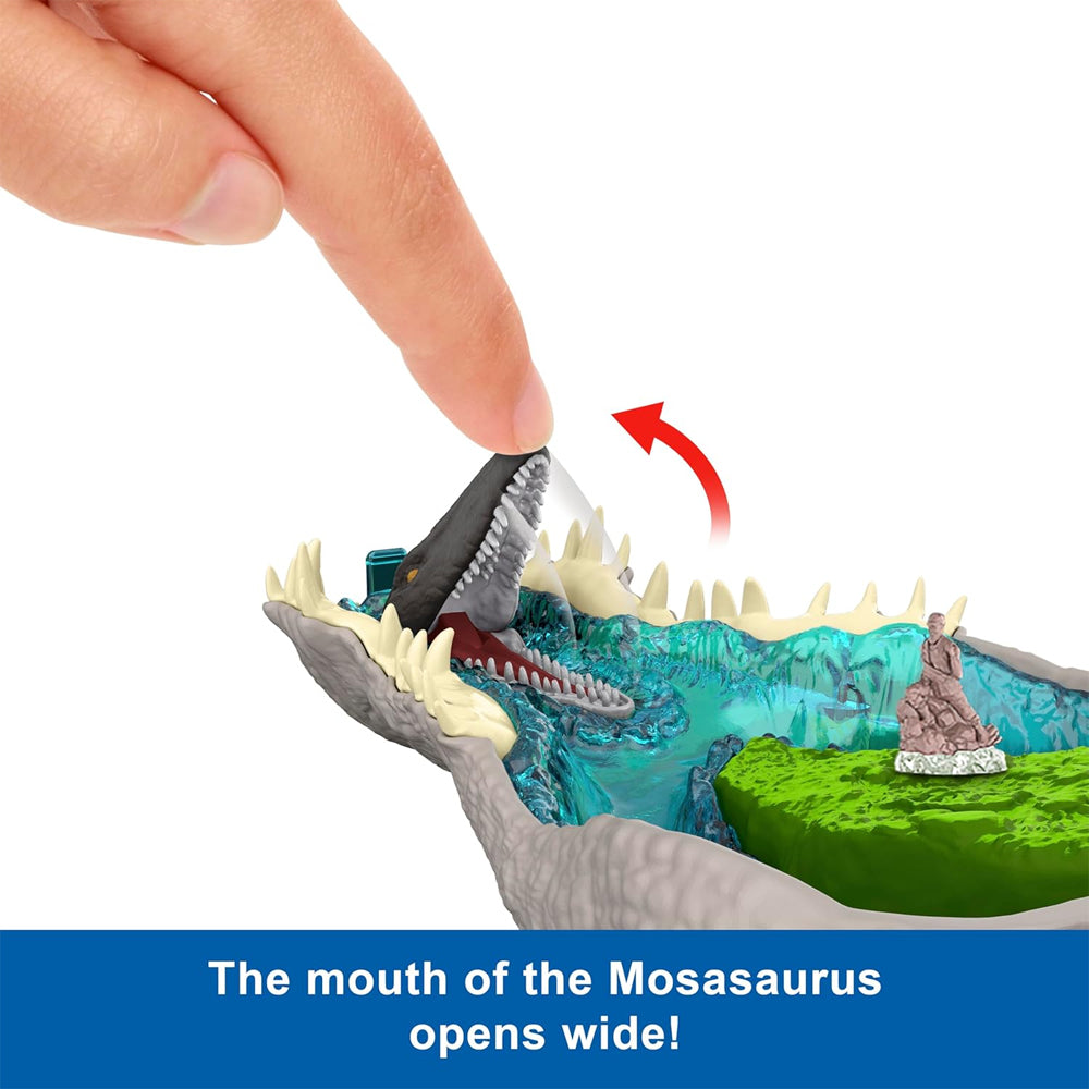 Jurassic World Rebirth: Spinosaurus Micro Adventures Compact Playset Mattel