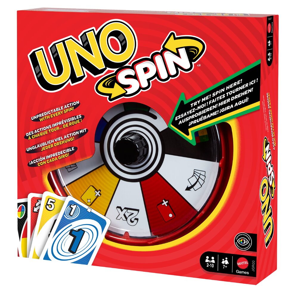 UNO Spin Card Game Mattel