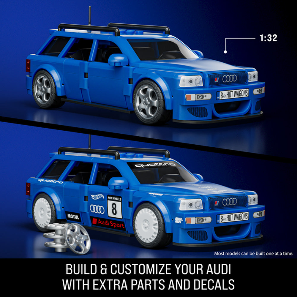 Mattel Brick Shop Hot Wheels Speed '94 Audi Avant RS2 253pcs JGR28