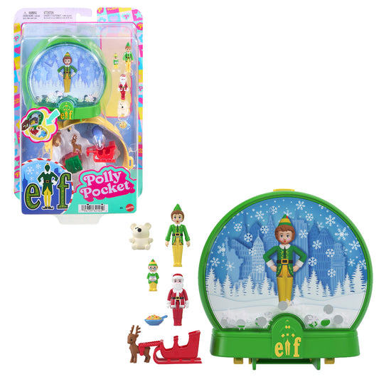Polly Pocket x Elf Compact Micro Buddy Playset Age 4+ Mattel JGT05