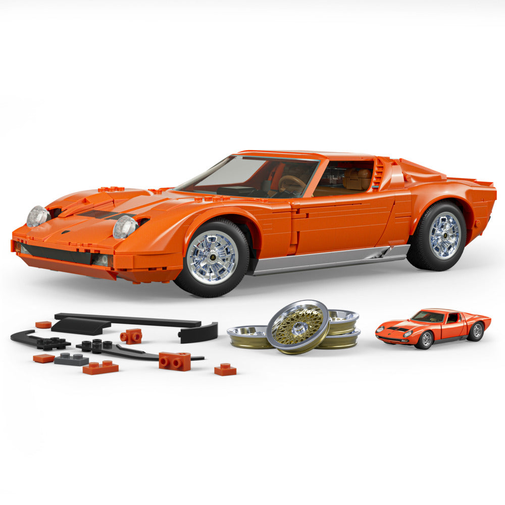 Mattel Brick Shop Hot Wheels Premium: Lamborghini Miura P400 SV 1523pcs JHF61