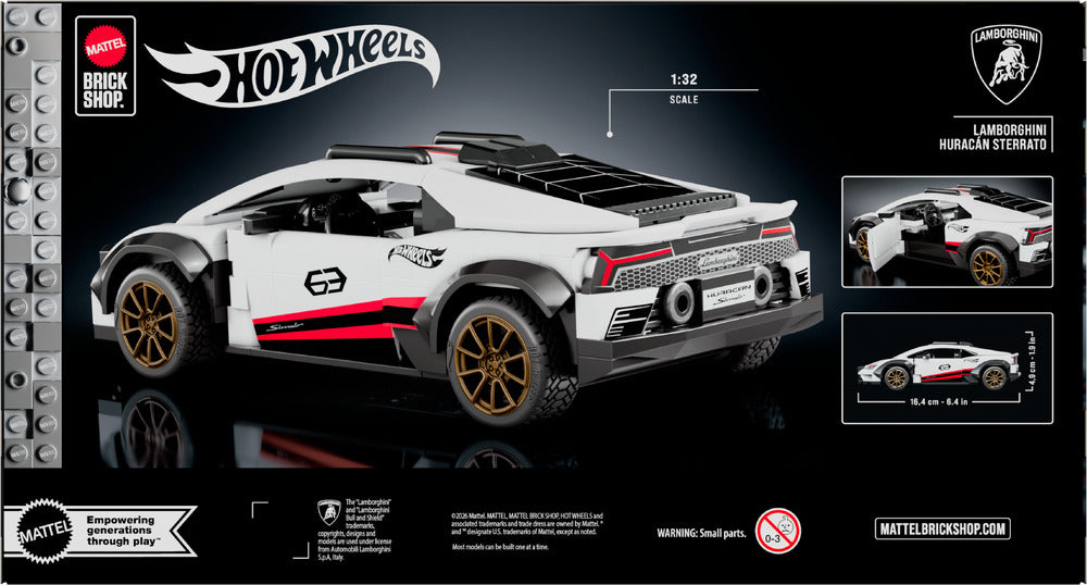 Mattel Brick Shop Hot Wheels Speed: Lamborghini Huracan Sterrato 268pcs JHG75 - image 4
