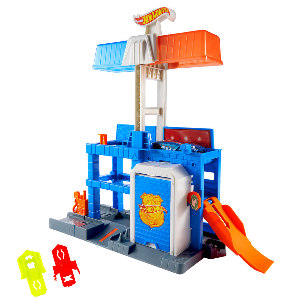 Hot Wheels City Downtown Police Tower Playset Age 3+ Mattel JHL74