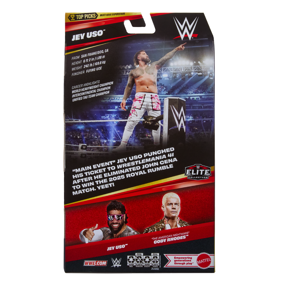 WWE Elite Collection Top Picks 6" Action Figure Age 8+ Mattel JHV17 - image 4