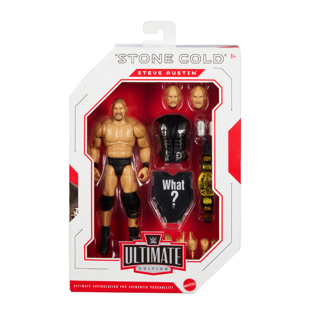 WWE Ultimate Edition: Stone Cold Steve Austin 6" Figure Age 8+ Mattel JHW02
