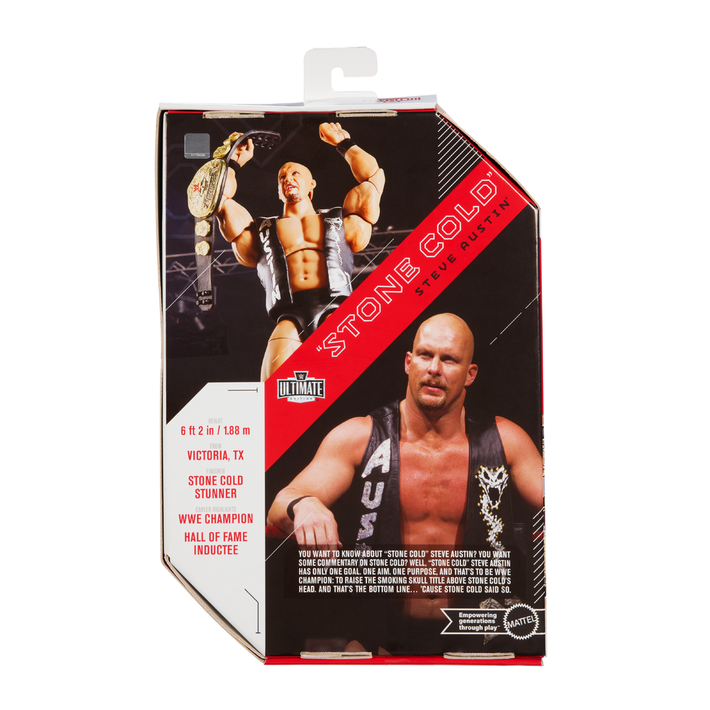 WWE Ultimate Edition: Stone Cold Steve Austin 6" Figure Age 8+ Mattel JHW02 - image 4