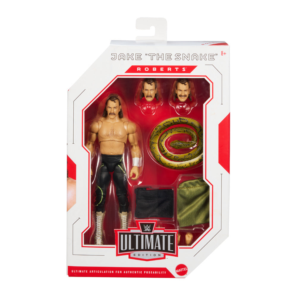 WWE Ultimate Edition: Jake Roberts 6" Action Figure Age 8+ Mattel JHW04