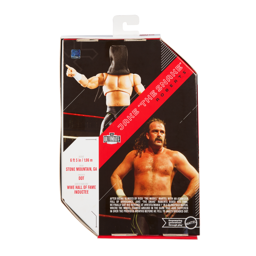 WWE Ultimate Edition: Jake Roberts 6" Action Figure Age 8+ Mattel JHW04