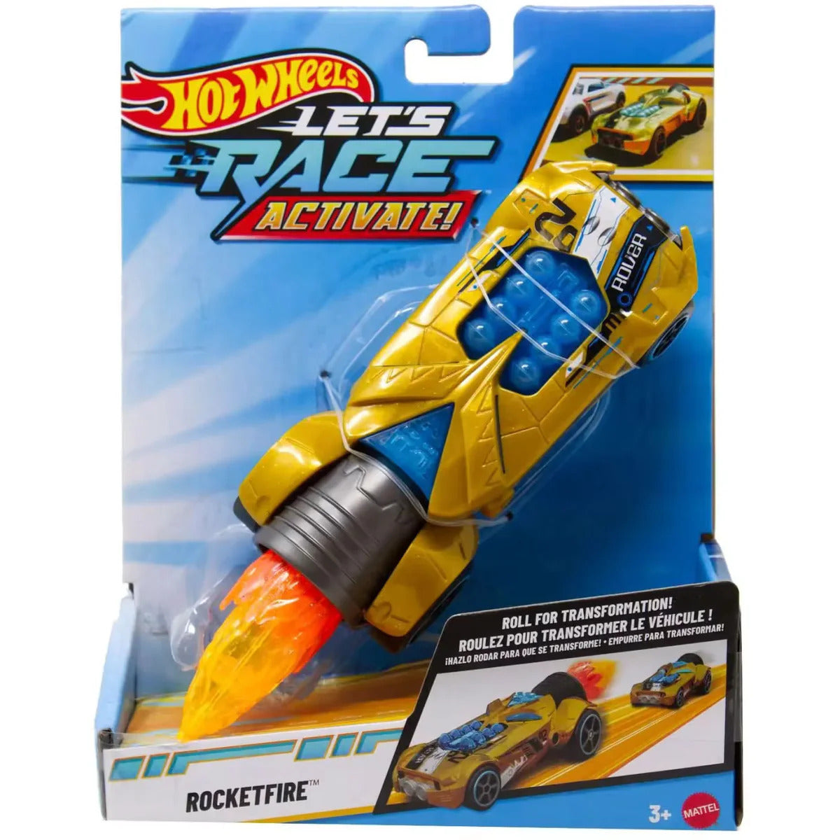 Hot Wheels Let's Race 2026 Rocketfire 1:32 Vehicle Age 3+ Mattel JJX19