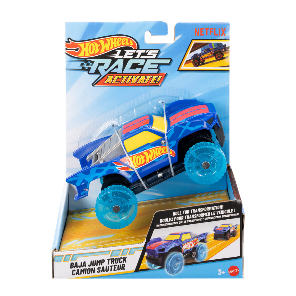 Hot Wheels Let's Race Activate! Baja Jump Truck 1:32 Toy Car
