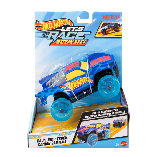 Hot Wheels Let's Race Activate! Baja Jump Truck 1:32 Toy Car