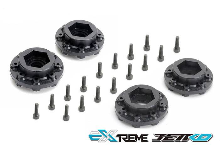 Kyosho Jetko EX Tyre XMT Slayer Belted Black Wheel 24mm Xmaxx &Kraton 2 JK5803CB