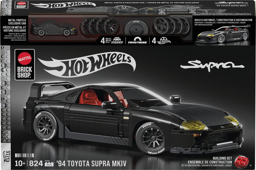 Mattel Brick Shop Hot Wheels Elite: Toyota Supra MKIV 824pcs JKG40