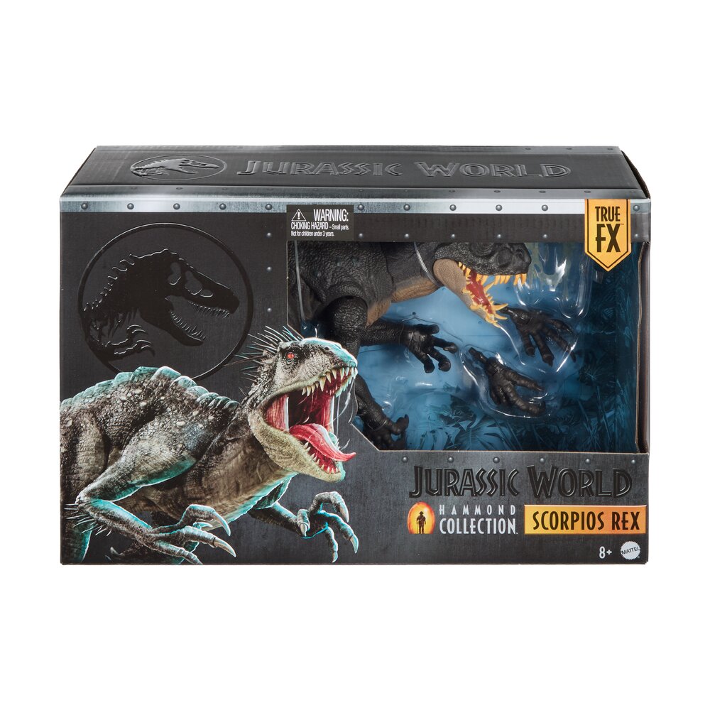 Jurassic World Hammond Collection Scorpios Rex Figure Age 8+ Mattel JKG97