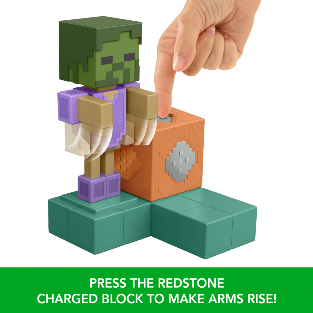 Minecraft Redstone Charged Armor Stand 3.25" Figure Set Age 6+ Mattel JKK04 - image 3