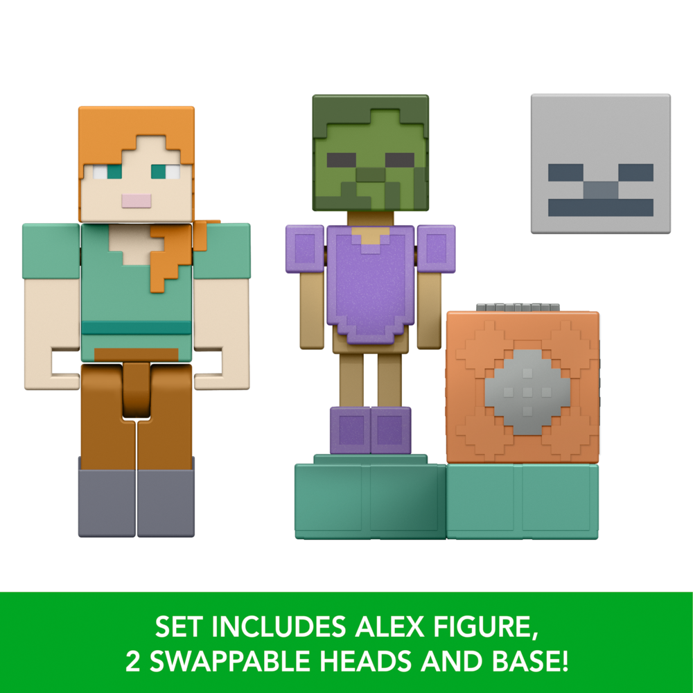 Minecraft Redstone Charged Armor Stand 3.25" Figure Set Age 6+ Mattel JKK04